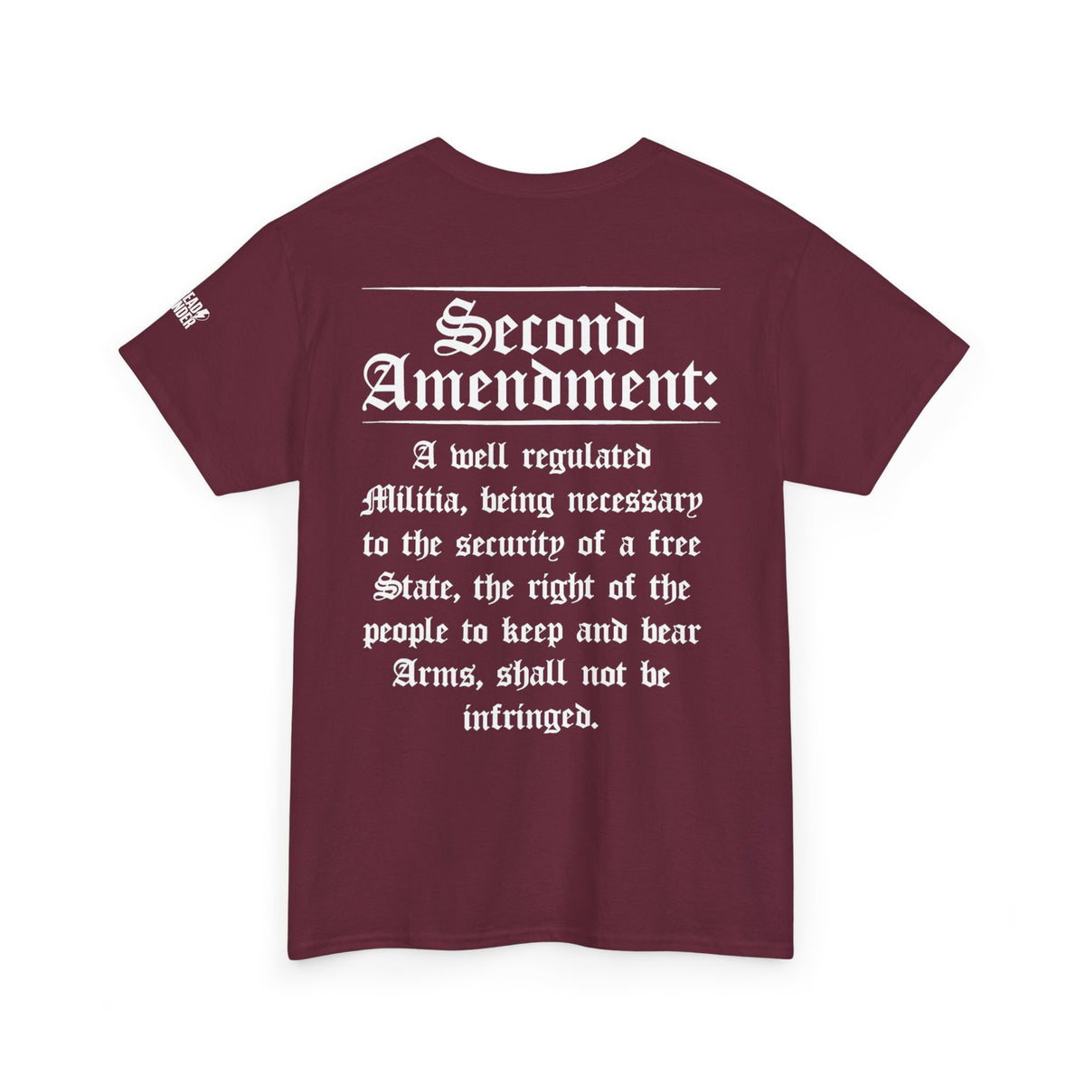 Second Amendment T-Shirt — Constitution Quote Flag Tee