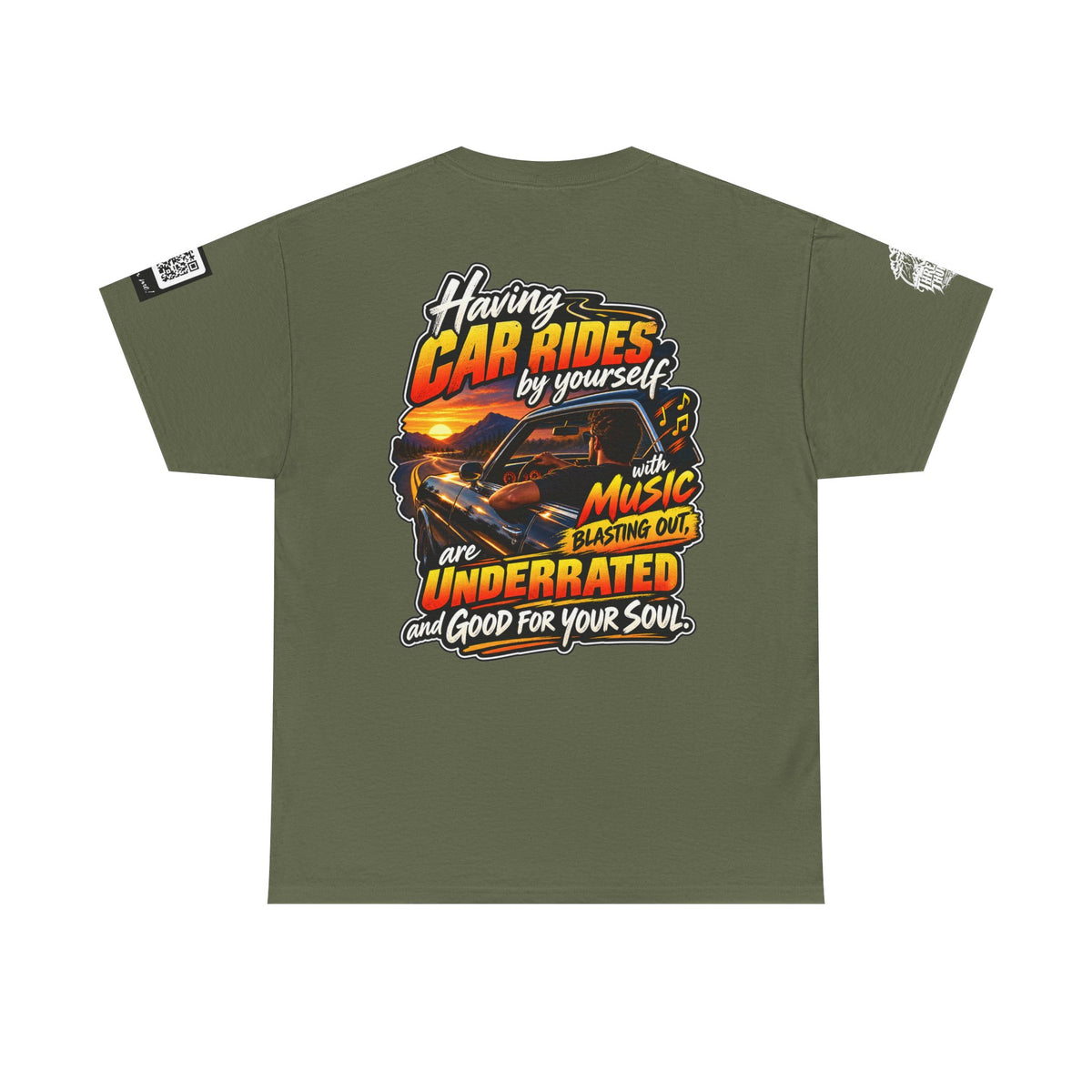 Solo Car Rides With Music Are Good for the Soul Back Graphic Tee
