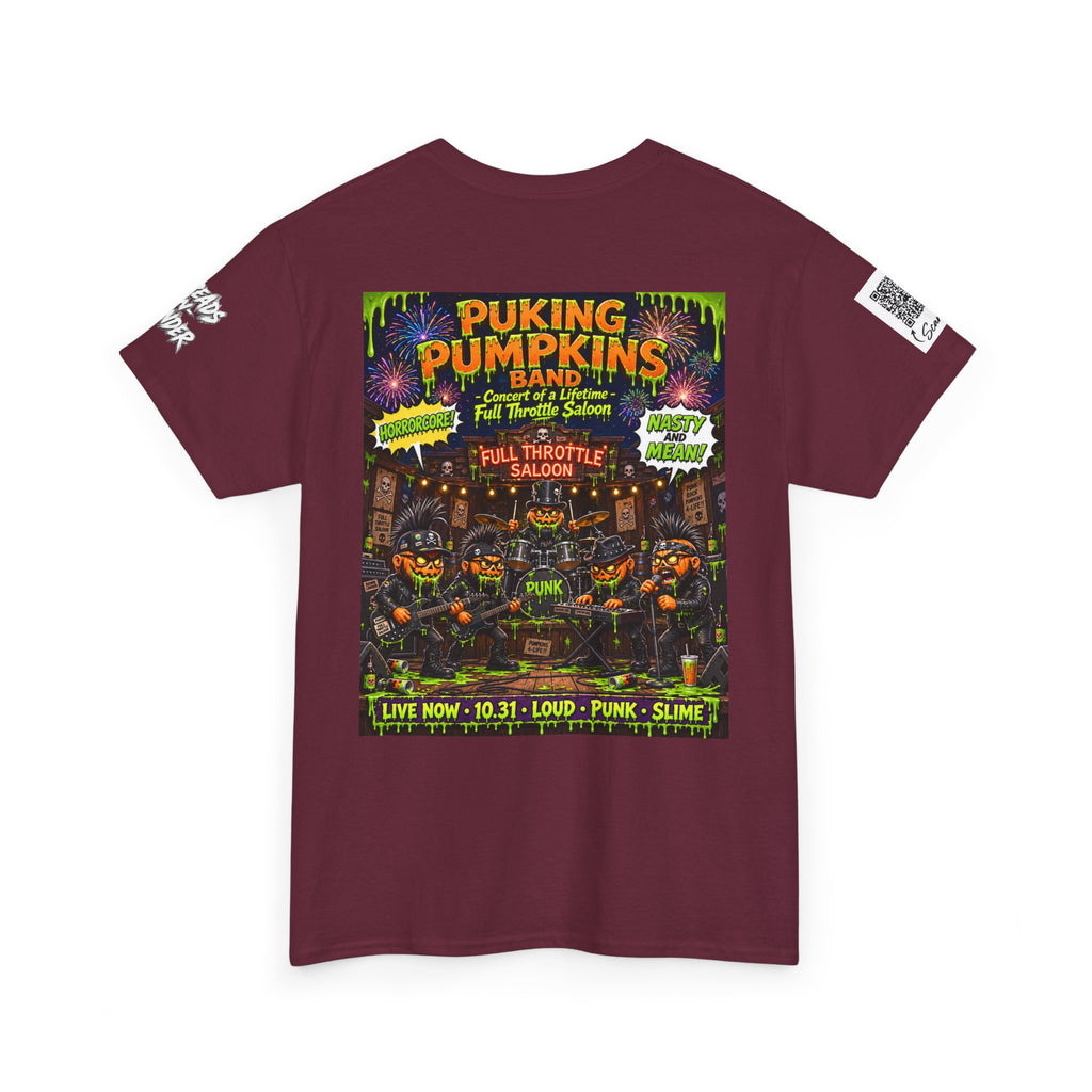 The puking Pumpkins Band — Concert of Life - Horror Graphic T-Shirt