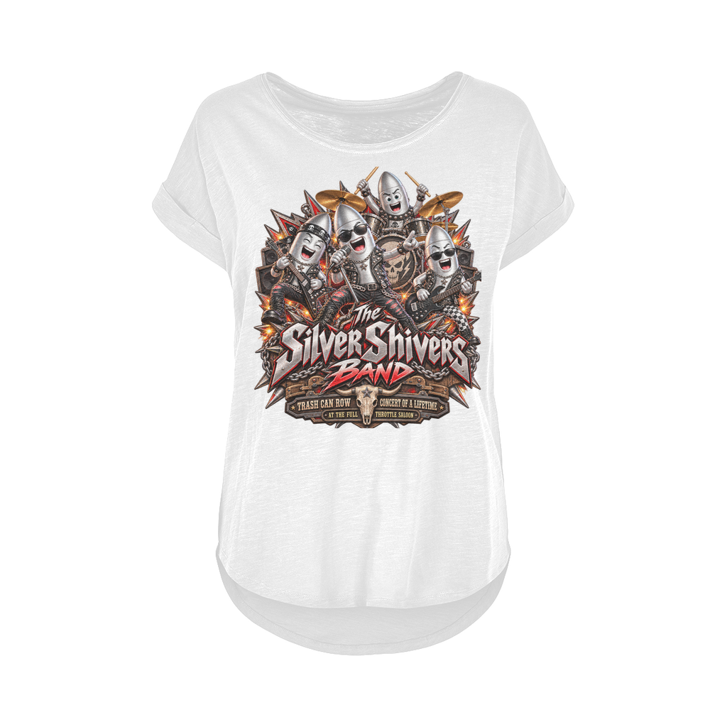 The Silver Shivers Band Women's Long Slub T-Shirt XS-5XL