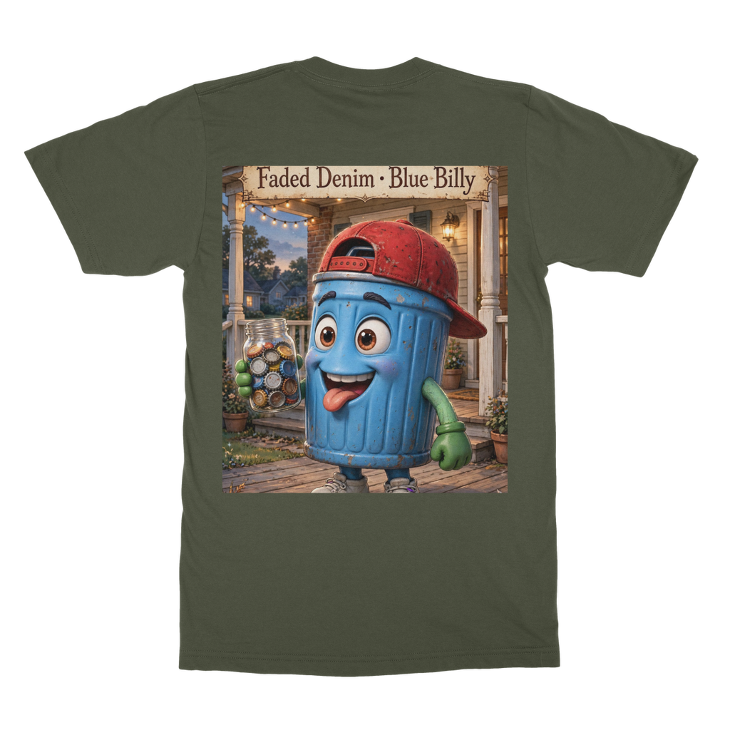 Trash Can Row – Classic Heavy Cotton Adult T-Shirt