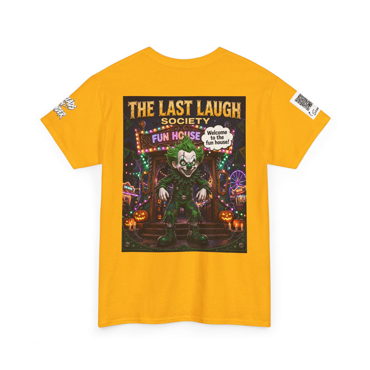 The Last Laugh Society Tee #161 — Carnival Clown Horror Graphic T-Shirt