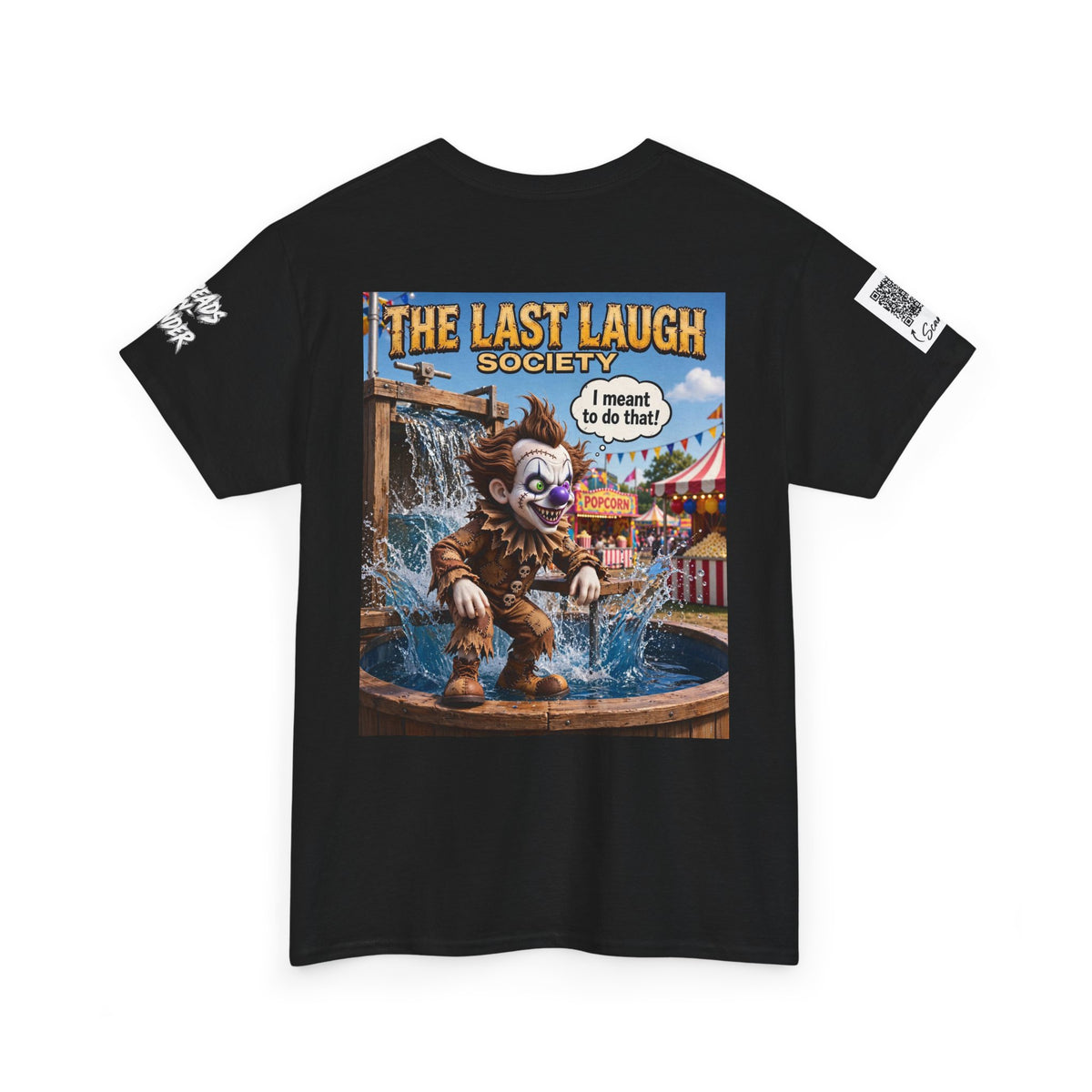 The Last Laugh Society Tee #113 — Carnival Clown Horror Graphic T-Shirt