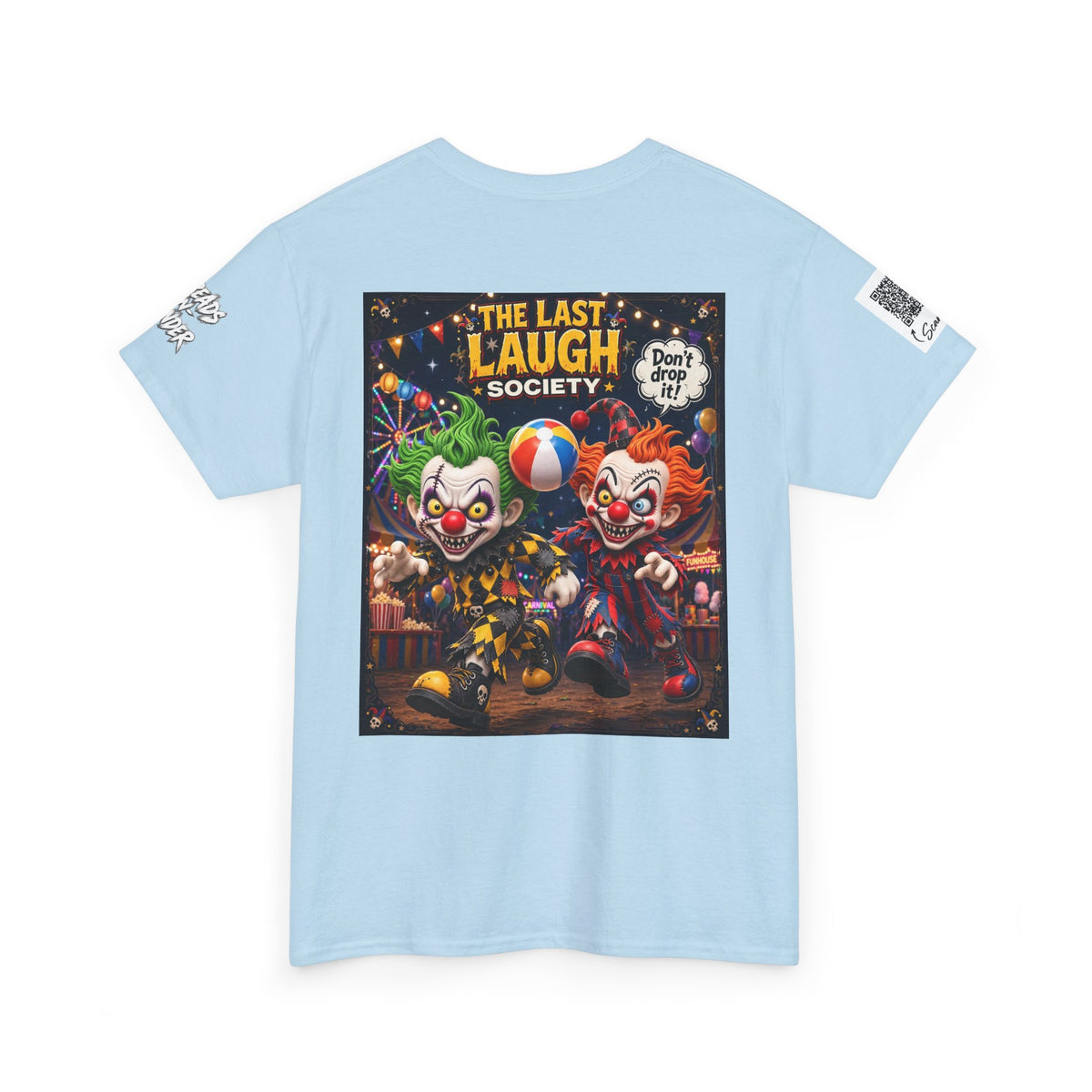 The Last Laugh Society Tee #137 — Carnival Clown Horror Graphic T-Shirt