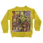 Trash Can Row Classic Kids Sweatshirt