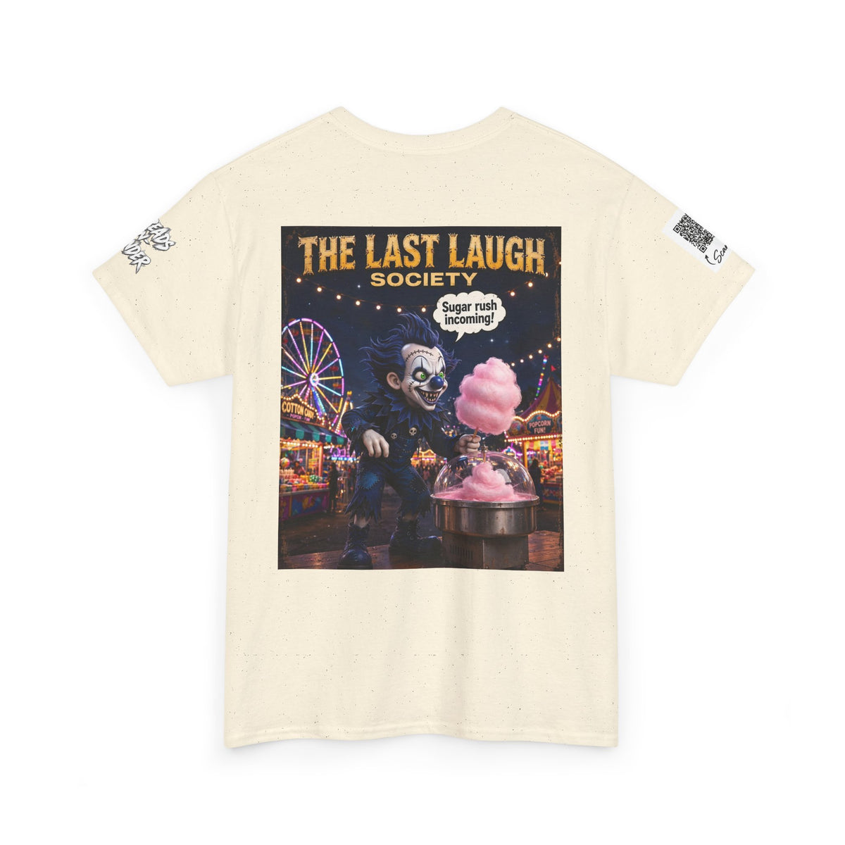 The Last Laugh Society Tee #110 — Carnival Clown Horror Graphic T-Shirt
