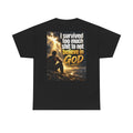 Christian Faith Recovery T-Shirt — "I Survived Too Much Shit To Not Believe In God" Graphic Tee