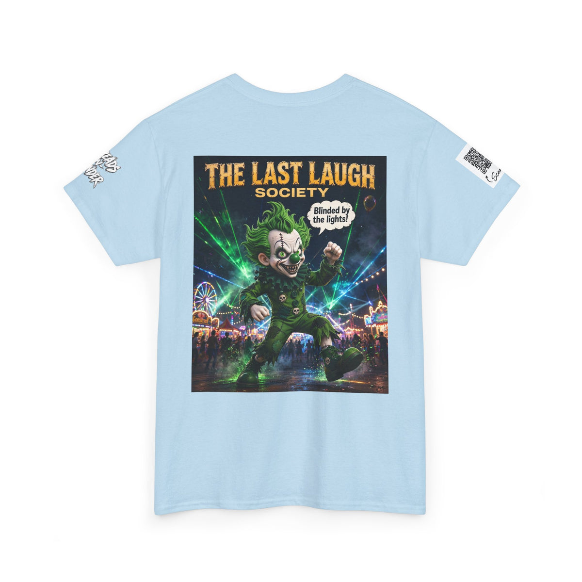 The Last Laugh Society Tee #165 — Carnival Clown Horror Graphic T-Shirt