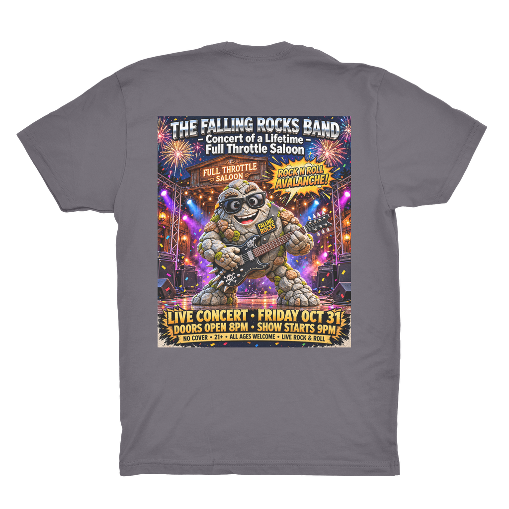Falling Rocks COllection Organic Adult T-Shirt