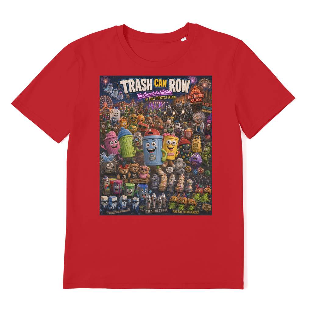 Trash Can Row CONCERT FOR A LIFETIME Premium Organic Adult T-Shirt