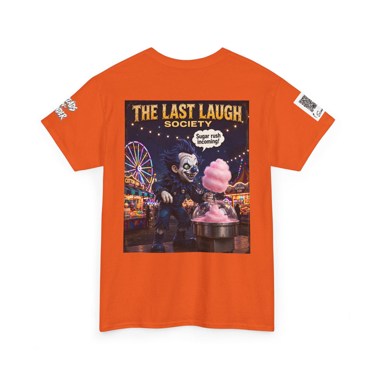The Last Laugh Society Tee #110 — Carnival Clown Horror Graphic T-Shirt
