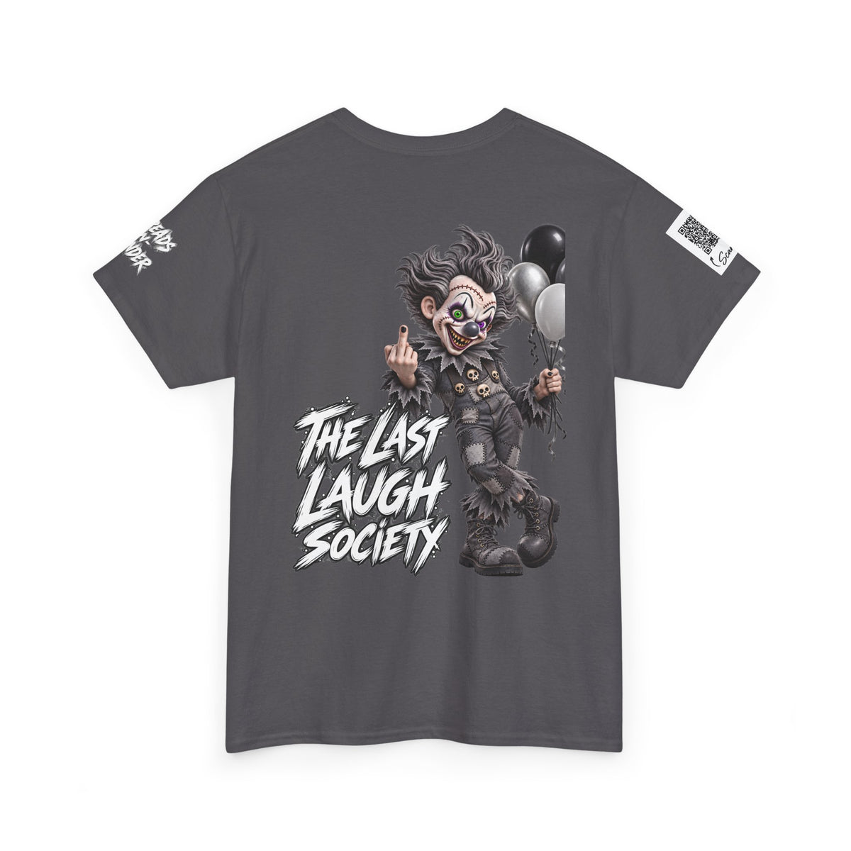 The Last Laugh Society Tee #119 — Carnival Clown Horror Graphic T-Shirt