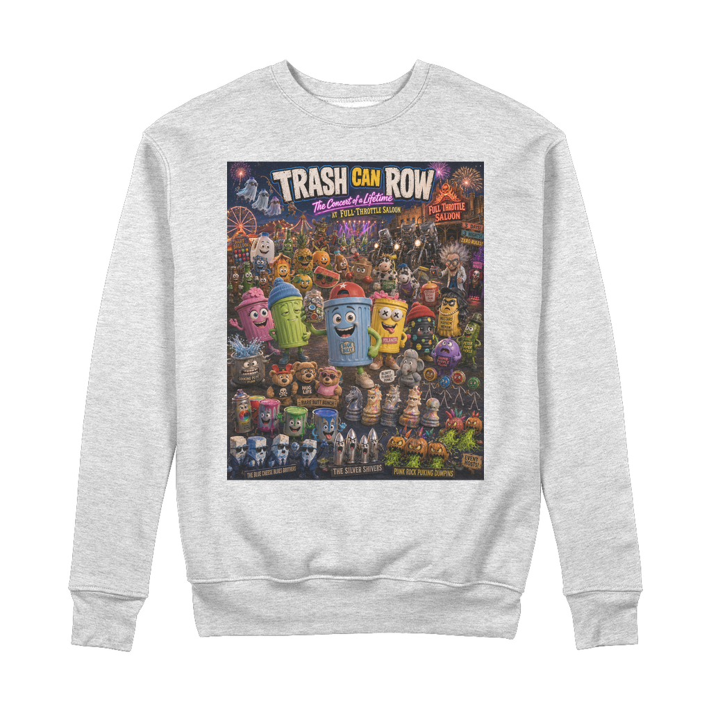 Trash Can Row: Concert for a Lifetime – 100% Organic Cotton Sweatshirt