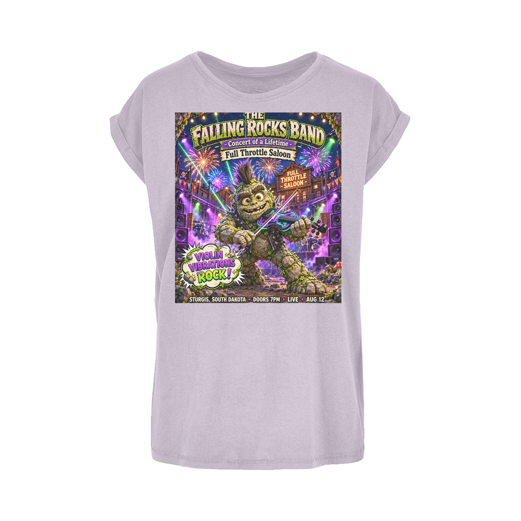 Falling Rocks COllection Women's Extended Shoulder T-Shirt XS-5XL