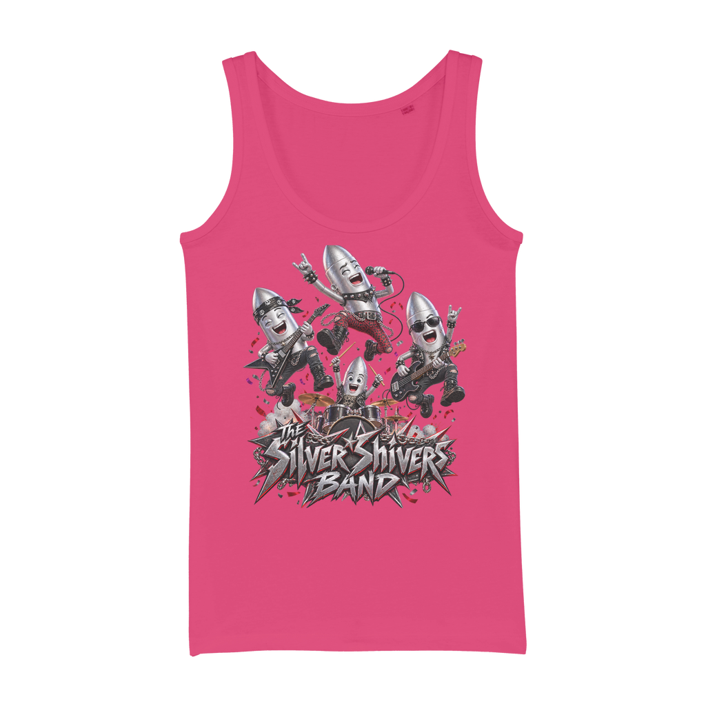 The Silver Shivers Band Organic Jersey Womens Tank Top