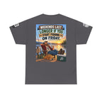 Weekends Last Longer When You Start Fishing Friday Back Graphic Tee