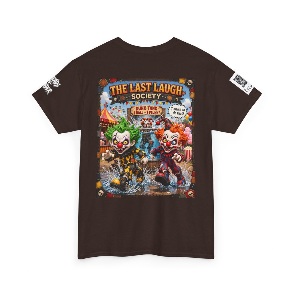 The Last Laugh Society Tee #131 — Carnival Clown Horror Graphic T-Shirt