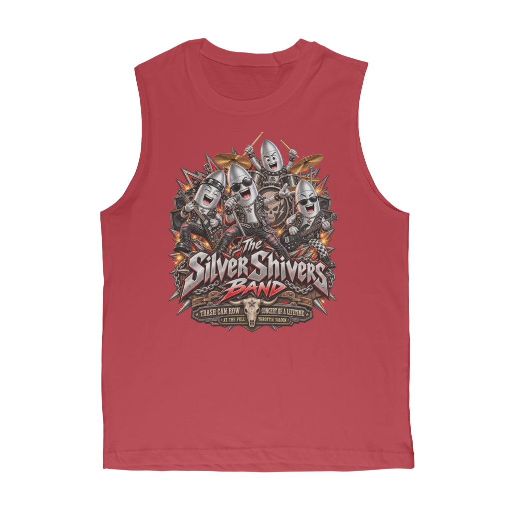 The Silver Shivers Band Classic Adult Muscle Top