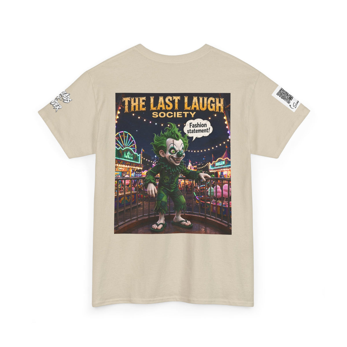 The Last Laugh Society Tee #141 — Carnival Clown Horror Graphic T-Shirt