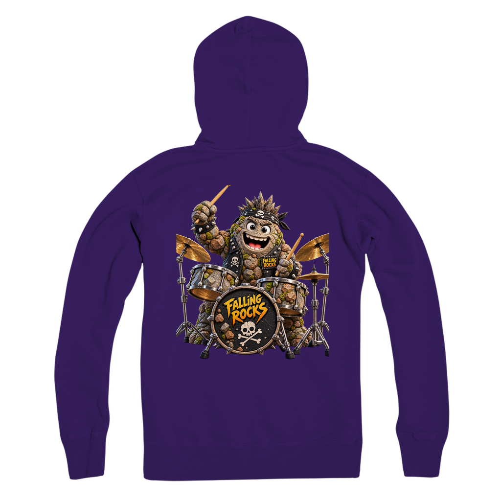Falling Rocks COllection Premium Adult Zip Hoodie