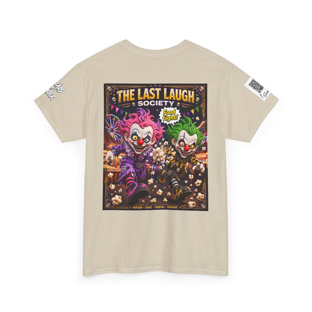 The Last Laugh Society Tee #132 — Carnival Clown Horror Graphic T-Shirt