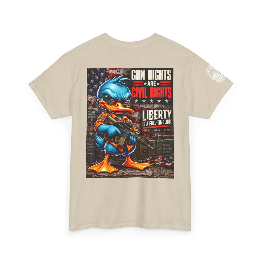 Gun Rights Are Civil Rights — Liberty Is a Full-Time Job Back Graphic Tee