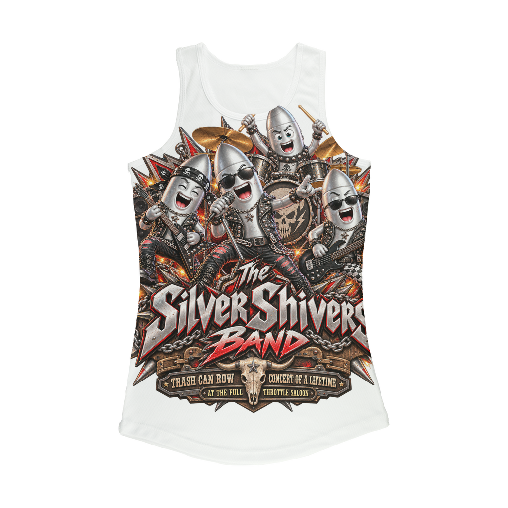 The Silver Shivers Band Women Performance Tank Top