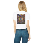 Trash Can Row: Concert for a Lifetime – Classic Women's Cropped Raw Edge T-Shirt