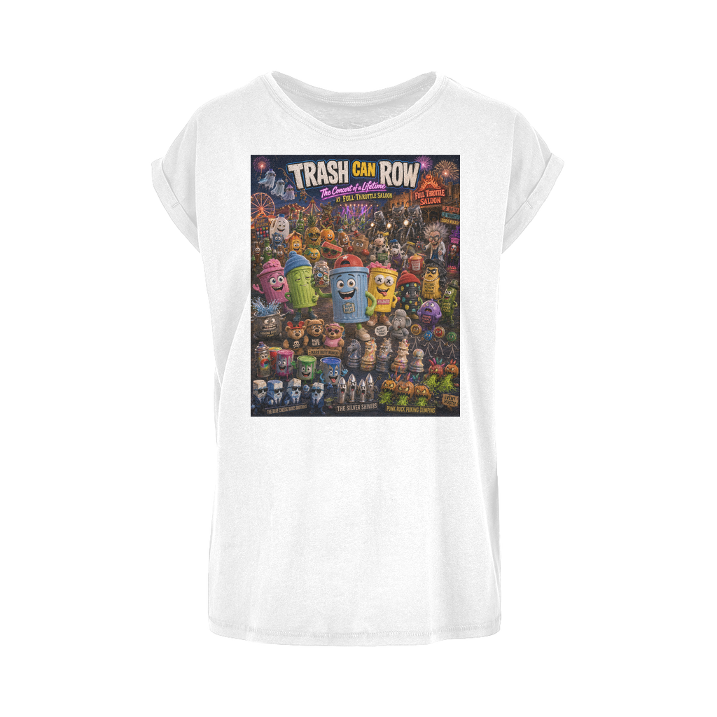 Trash Can Row CONCERT FOR A LIFETIME Women's Extended Shoulder T-Shirt XS-5XL