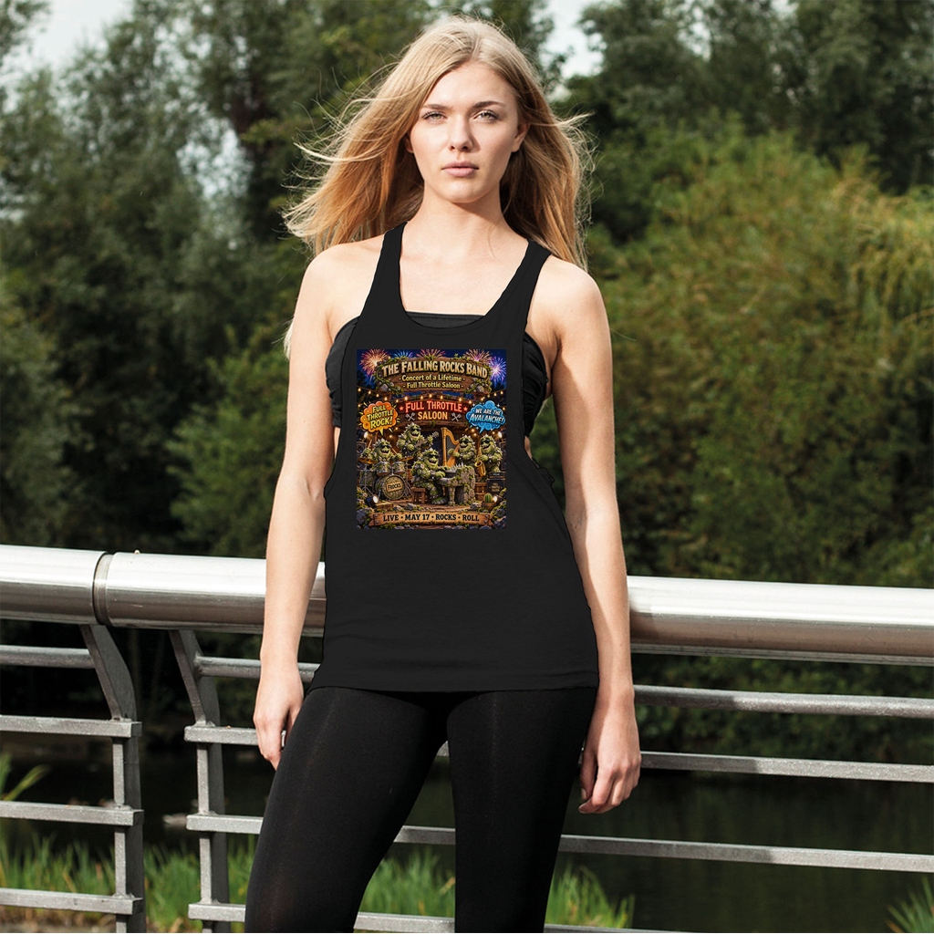 Falling Rocks COllection Women's Loose Racerback Tank Top
