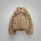 Women’s Brown Winter Shearling Leather Jacket