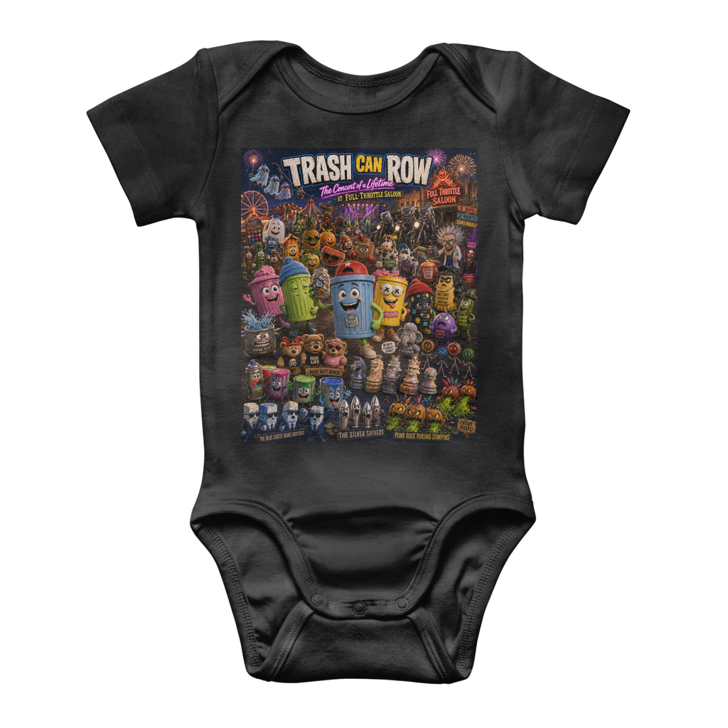 Trash Can Row: Concert for a Lifetime – Classic Baby Onesie Bodysuit