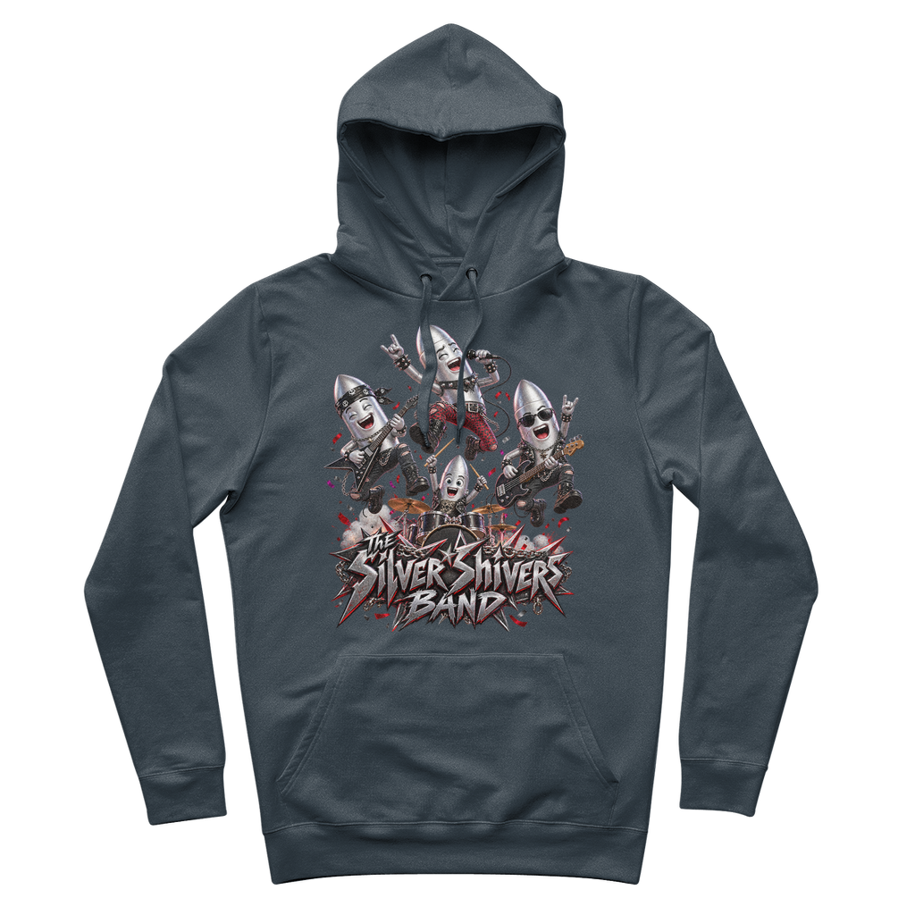 The Silver Shivers Band 100% Organic Cotton Hoodie