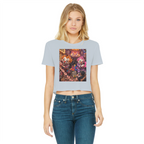 The Last Laugh Society Classic Women's Cropped Raw Edge T-Shirt
