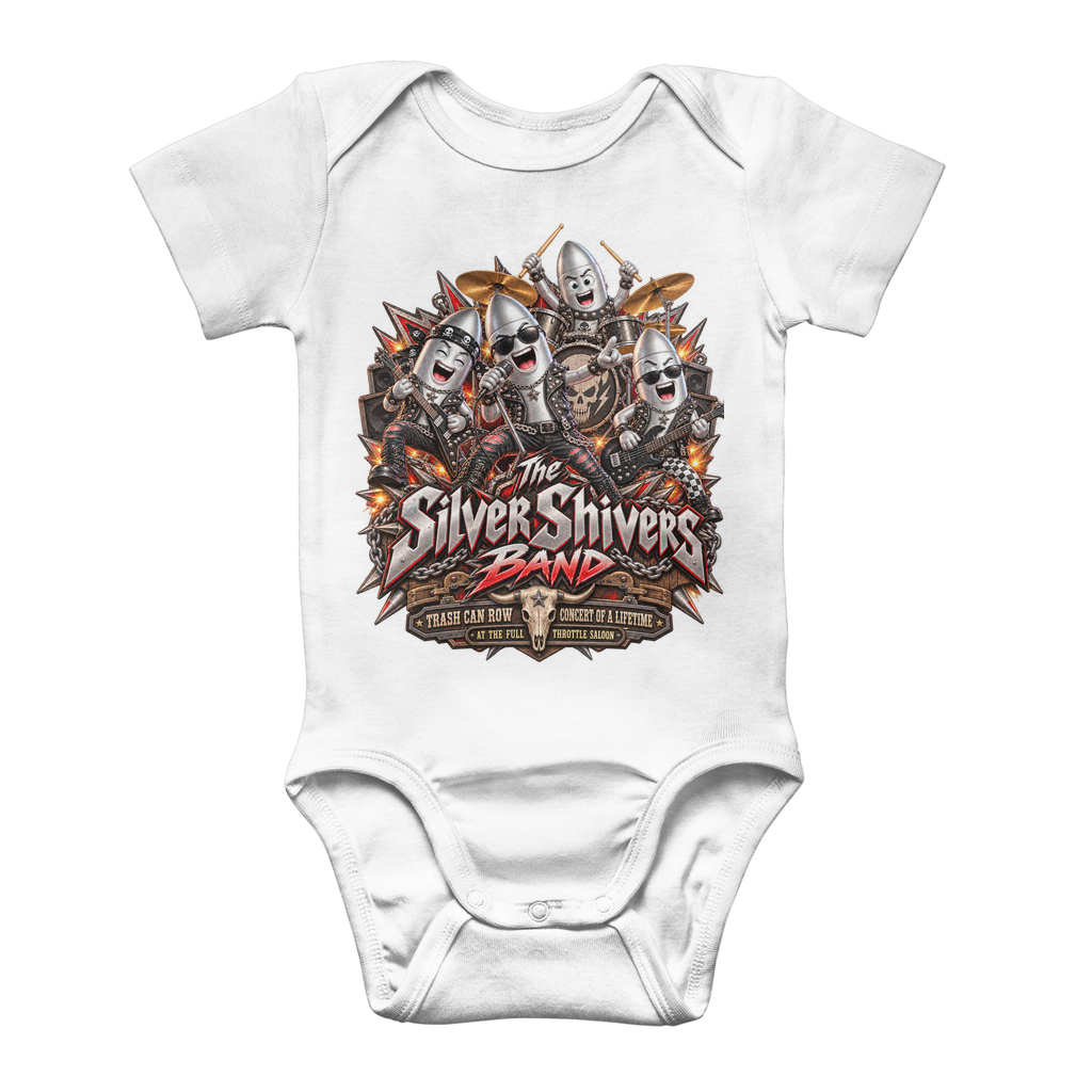The Silver Shivers Band Classic Baby Onesie Bodysuit