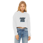 ANGRY CAN MAN 2.0 Ladies Cropped Raw Edge Hoodie