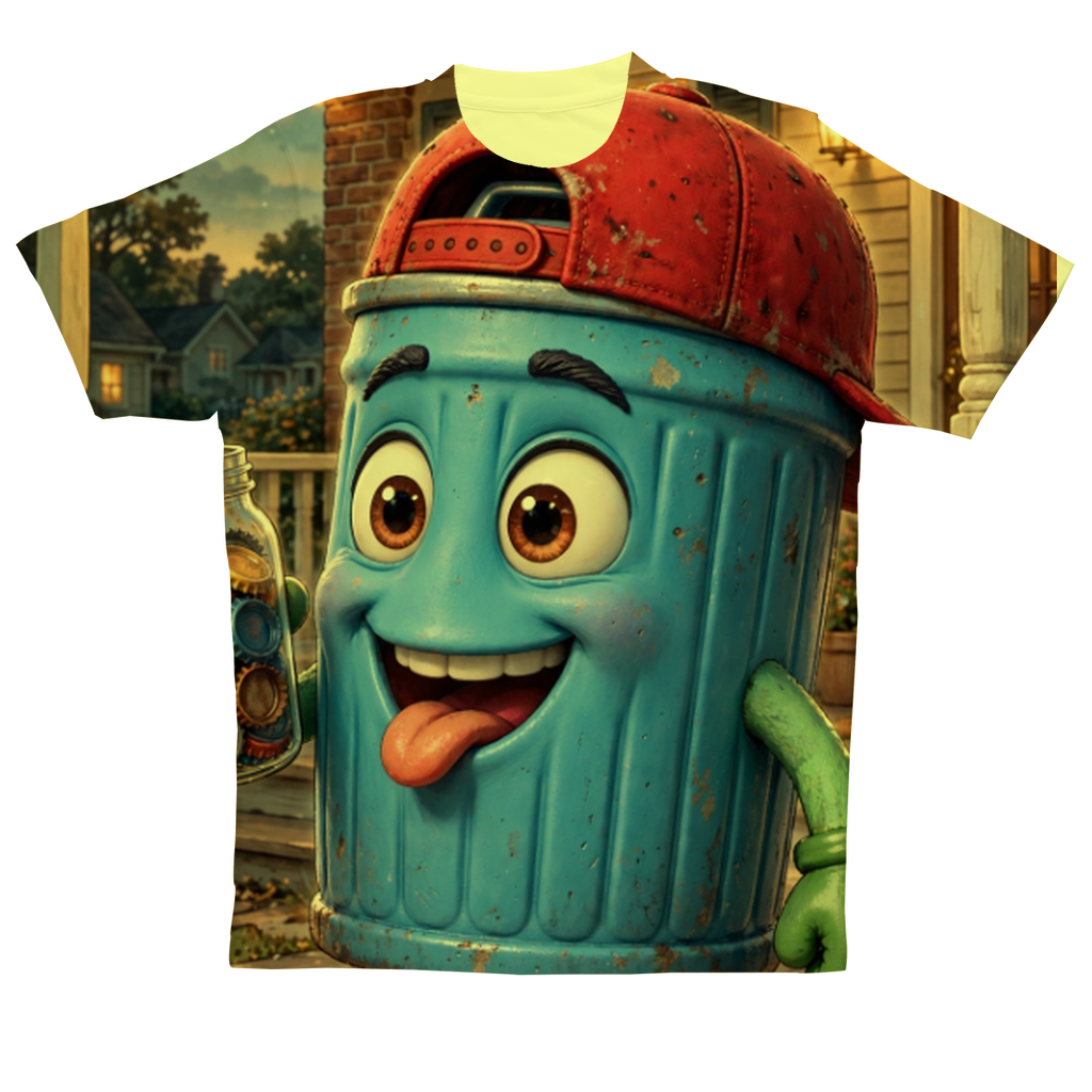 Trash Can Row – Sublimation Performance Adult T-Shirt