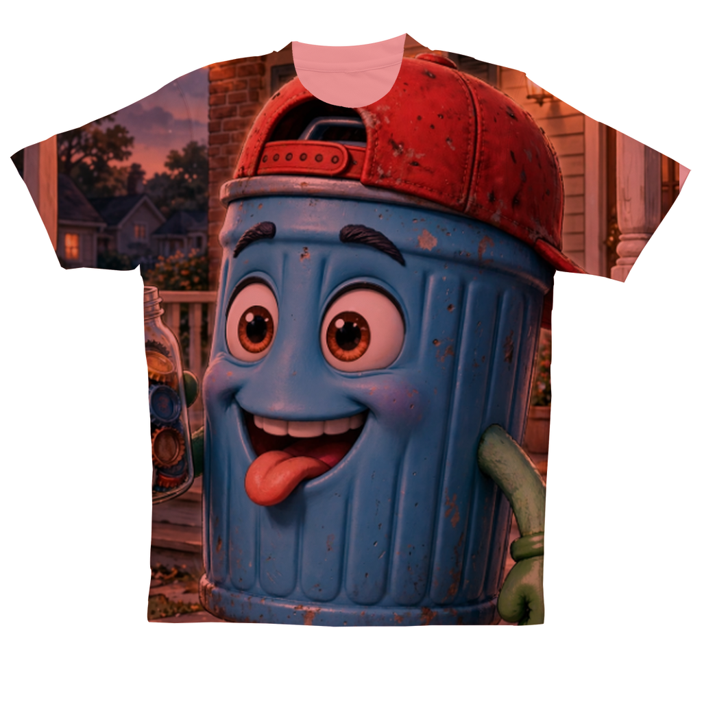 Trash Can Row – Sublimation Performance Adult T-Shirt