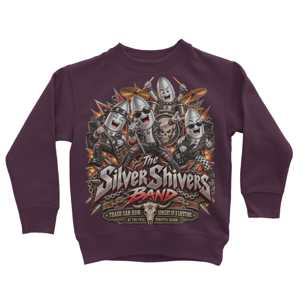 The Silver Shivers Band Classic Kids Sweatshirt