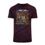 Trash Can Row CONCERT FOR A LIFETIME Acid Washed T-Shirt