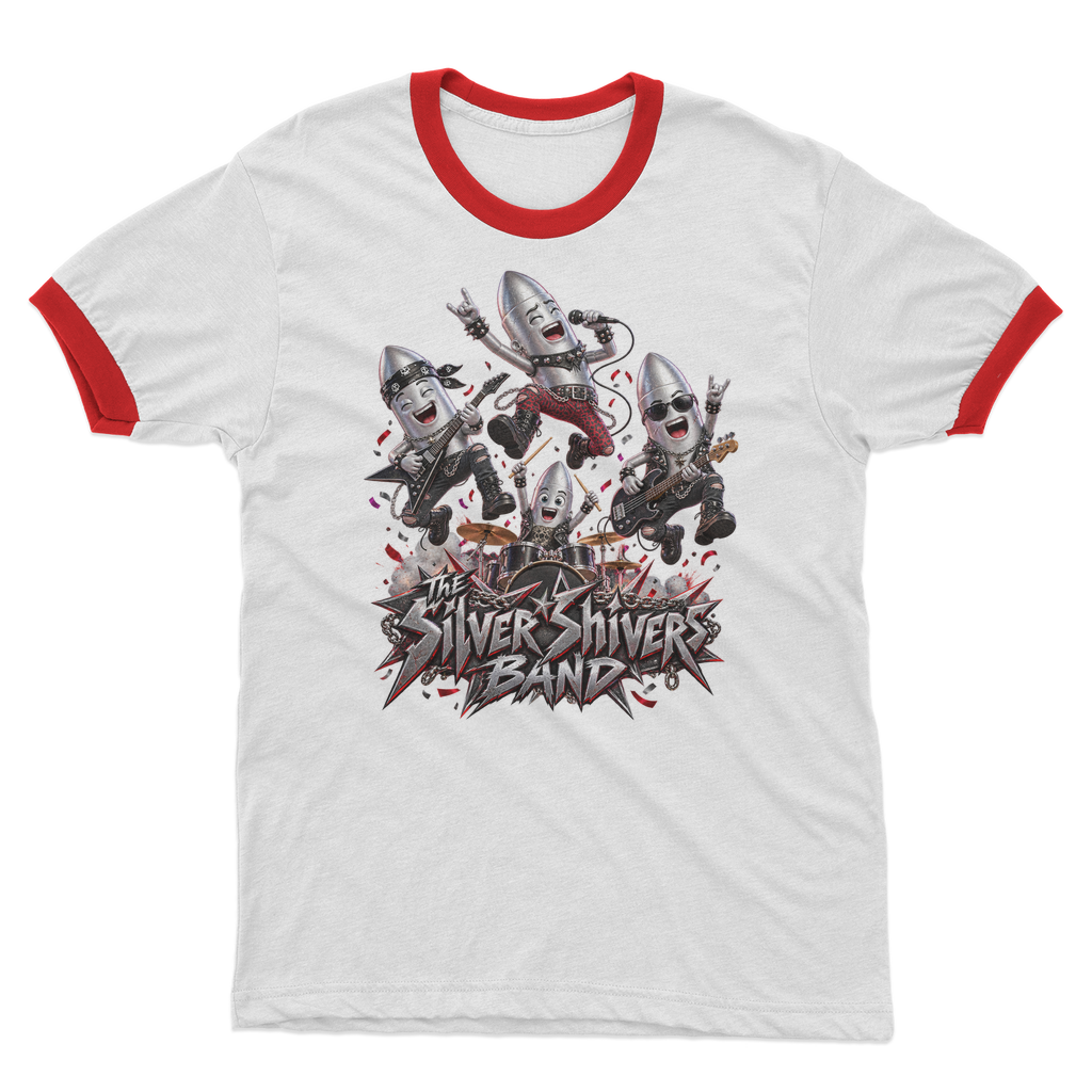 The Silver Shivers Band Adult Ringer T-Shirt