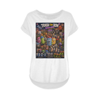 Trash Can Row CONCERT FOR A LIFETIME Women's Long Slub T-Shirt XS-5XL