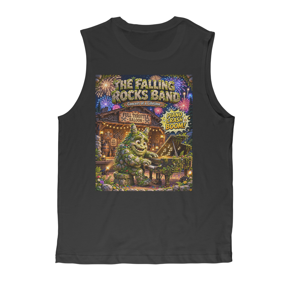 Falling Rocks COllection Classic Adult Muscle Top