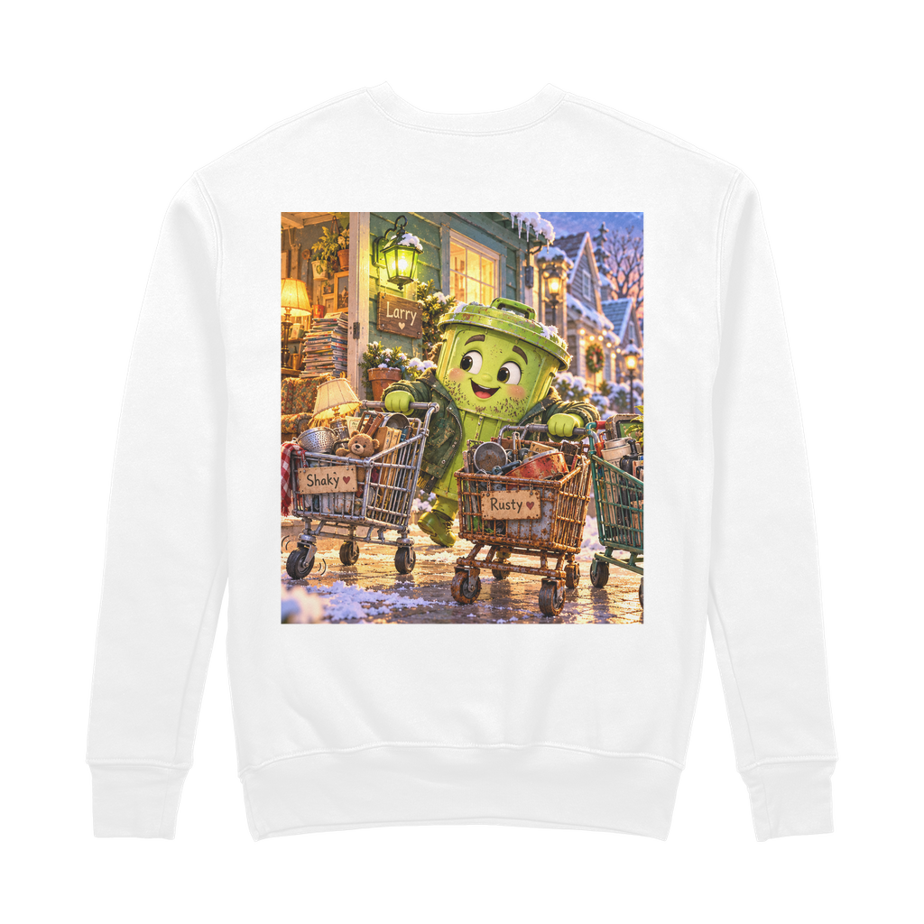 Trash Can Row – 100% Organic Cotton Sweatshirt