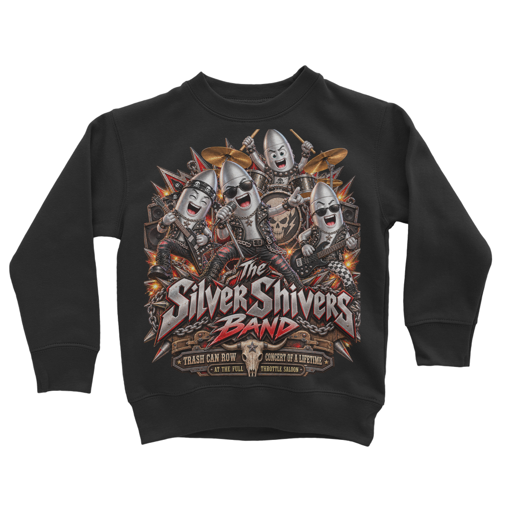 The Silver Shivers Band Classic Kids Sweatshirt