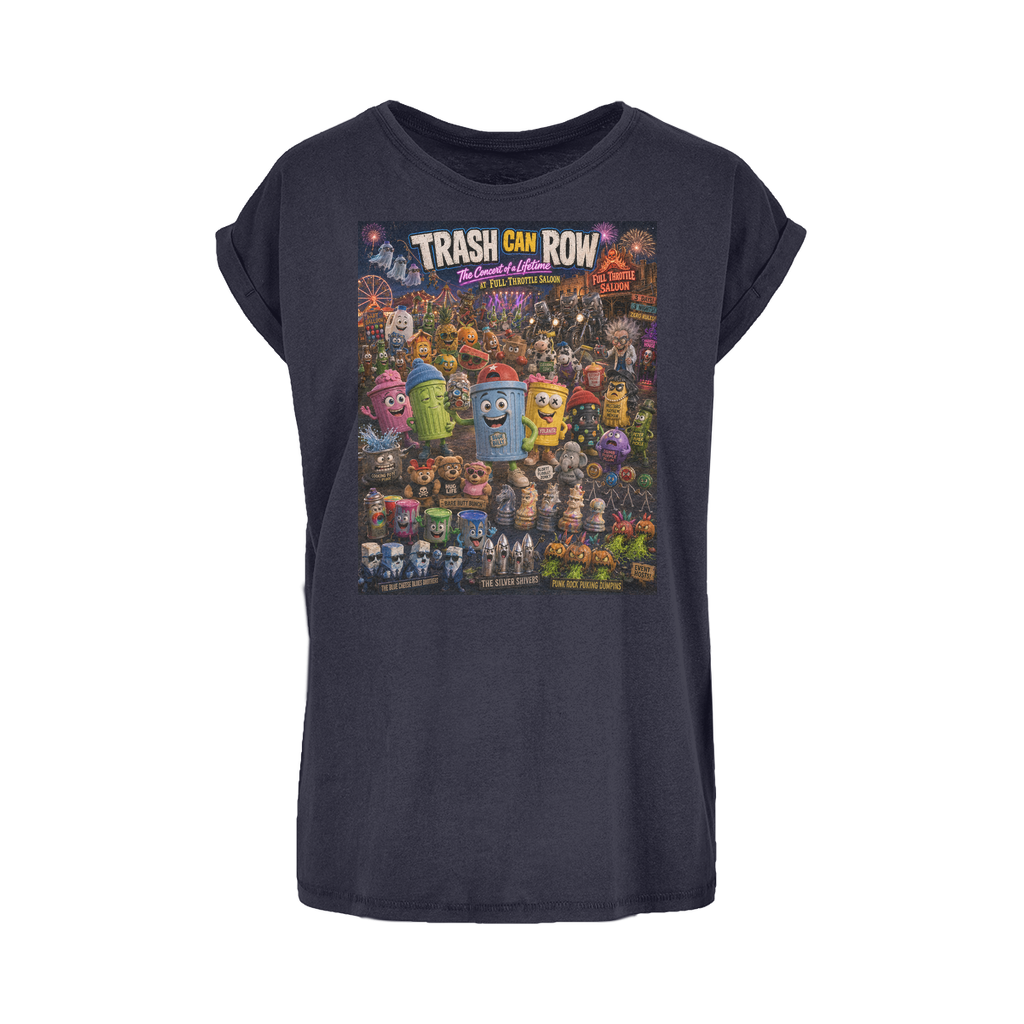 Trash Can Row CONCERT FOR A LIFETIME Women's Extended Shoulder T-Shirt XS-5XL