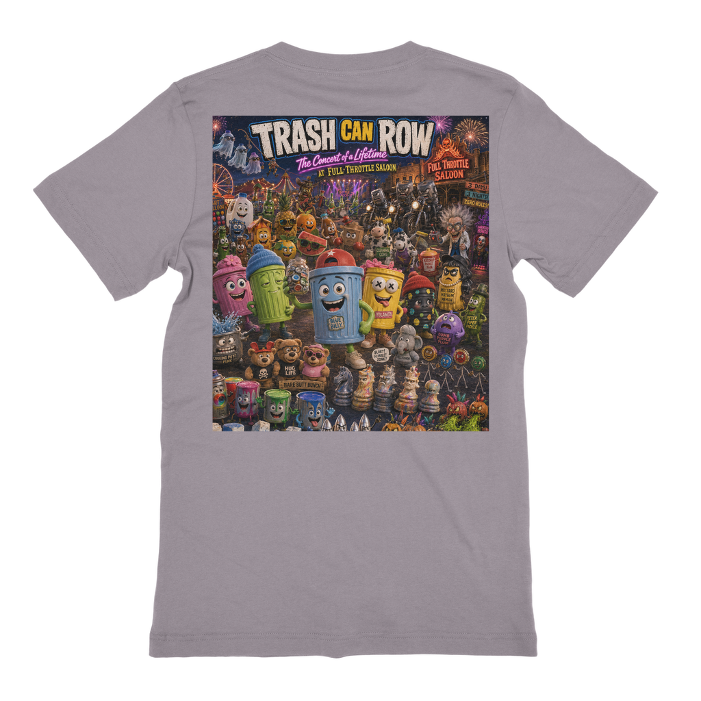 Trash Can Row: Concert for a Lifetime – Premium Jersey Adult T-Shirt