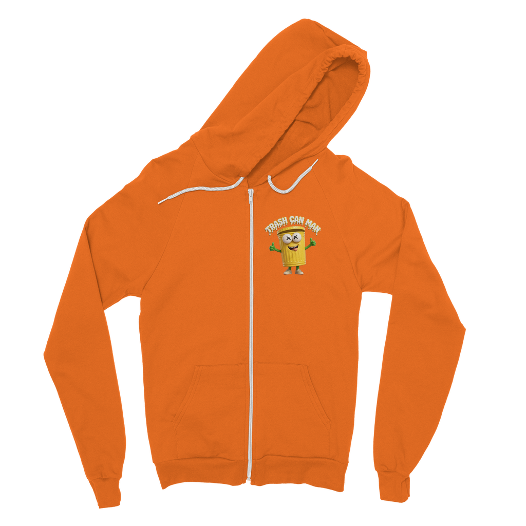 TRASH CAN MAN Classic Adult Zip Hoodie