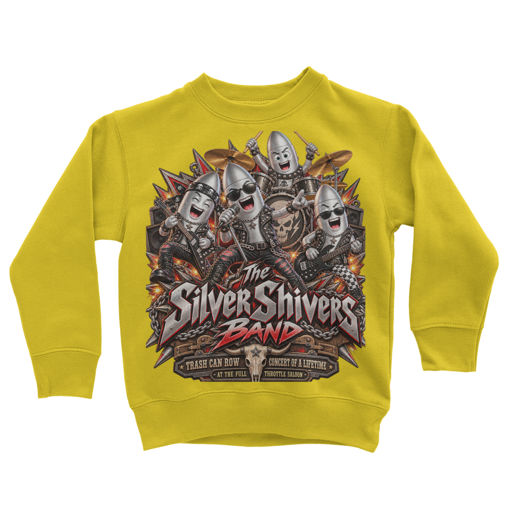 The Silver Shivers Band Classic Kids Sweatshirt