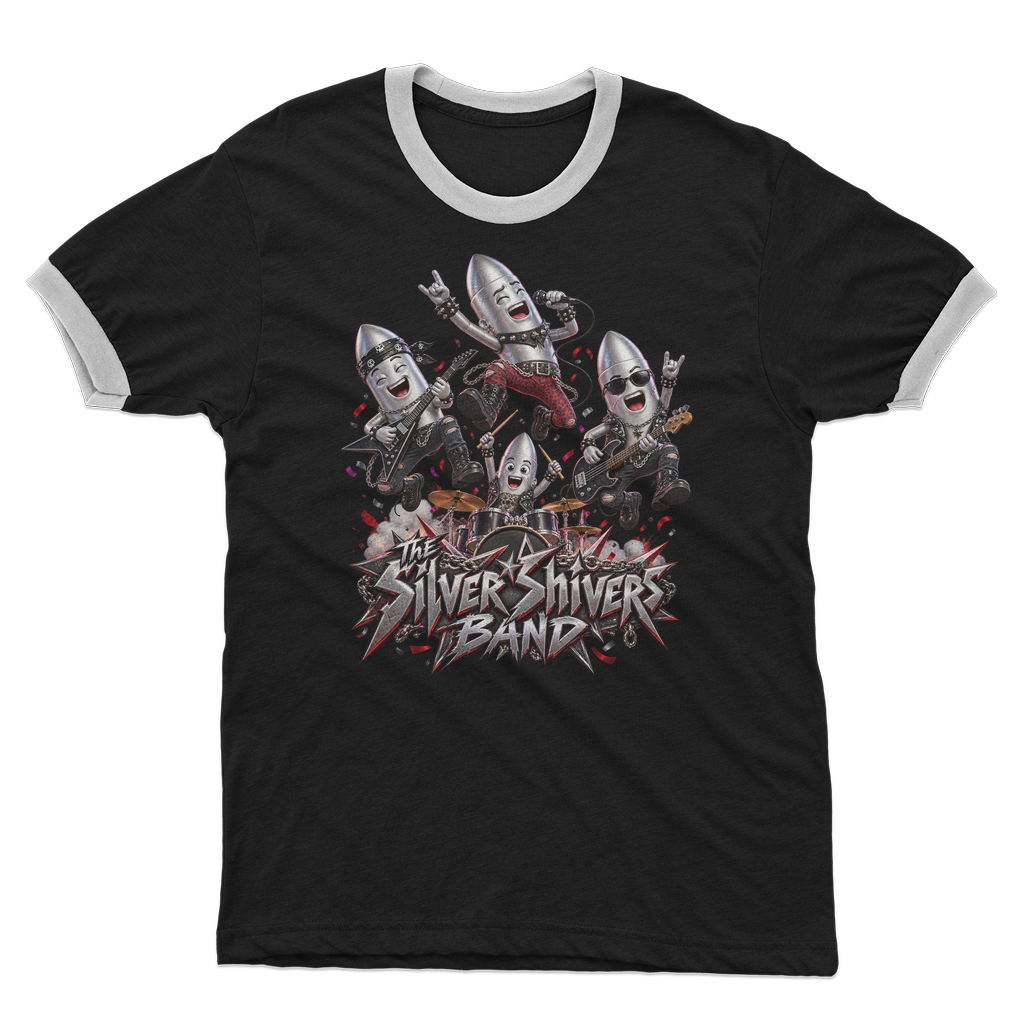 The Silver Shivers Band Adult Ringer T-Shirt